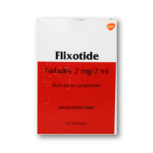 FLIXOTIDE 2 MG / 2 ML ( FLUTICASONE PROPIONATE ) INHALATION NEBULES 10 SINGLE DOSE UNITS